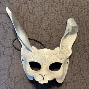 Elegant White Rabbit Mask